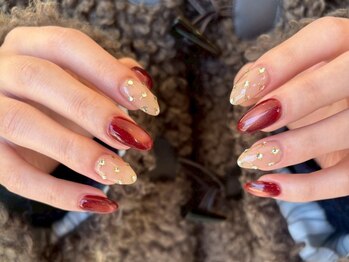 フリープ タクタ(freep tacta)/ボルドーマグネット/ビジュー