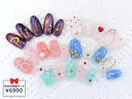 8月の特別ジェル￥6990夏ネイル