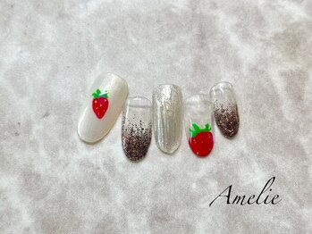 ミラー/ラメ/いちご/フルーツ