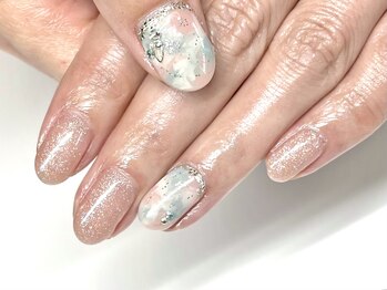 モーヴネイル(mauve.nail)/爽やかニュアンスネイル