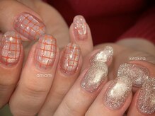 ルカ 原宿(lux)/アミアミぷっくりネイル