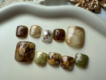 フット定額デザインネイル