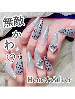ナユキネイル 渋谷店(NA.YUKI NAIL)/キラキラストーンxボルドー