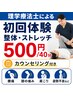 【初回体験】整体・ストレッチ 500円/40分 ※理学療法士担当