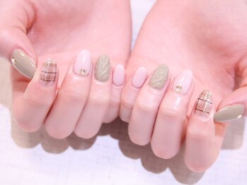 ラルネイル 大宮(Lull. nail)/*冬色チェック*ニット*