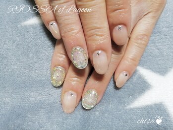 リオッサ オブ ラグーン(RIOSSA of Lagoon)/シンプルｘ囲みネイル