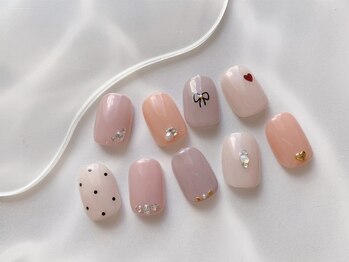 アイラッシュアンドネイルサロン レテ(eyelash & nailsalon L'ete)の写真/初回オフ無料◆ワンカラー+アート2本¥5980◆気分や服装に合わせお気に入りカラーで指先を可愛くお洒落に♪