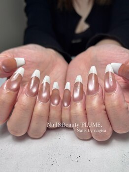 プリュム(PLUME.)/フレンチネイル