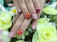 プルミエ ネイル(Premier Nail)/べっ甲ネイル☆ボルドー