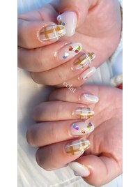 バレンタインネイル