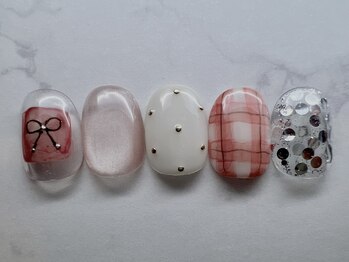 サイン(sin.)/ニュアンスリボンネイル