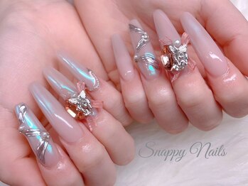 スナッピーネイルズ(Snappy Nails)の写真/お得なキャンペーン☆【シンプルスカルプ/初回¥9800】自爪の長さや形にとらわれず理想の細長い指先を実現♪