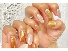 ノラ ミナミアオヤマ(NORA MINAMIAOYAMA)/ベッコウカラーぷっくりネイル