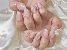 エムネイル(m nail)の雰囲気(自爪綺麗に見せる長さだし10本!)