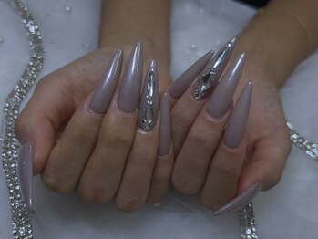 ビアス(VIAS)/ラメ入りグレー