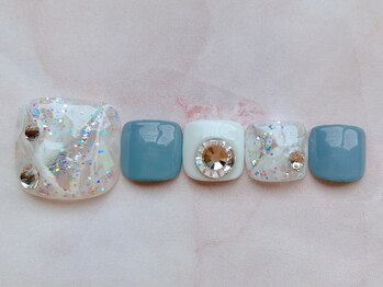 ネイリス(NAILISS)/マーブル/白/クリア/ニュアンス