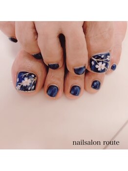 ネイルサロン ルート 二子玉川(nailsalon route)/フットネイルアート2本¥6500☆