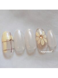 ひまわりネイル＊パラジェル