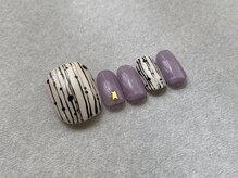 カラ ネイル 中津店(calla nail)/ニュアンスライン×ドット