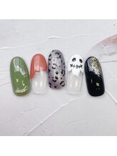ネイルアンドまつげ リュフェール 五反田(Nail Lufaire)/Halloweenレオパード