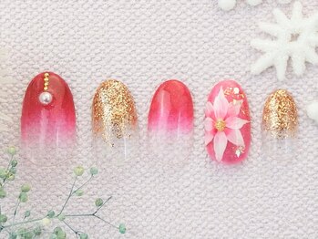 ネイルズガッシュ 武蔵小山店(NAILsGUSH)/*ポインセチア*