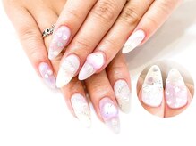 ネイルコレクション ピンク(Nail Collection Pink)/ジェル放題★パープル＆ホワイト
