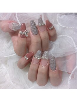 バベル 新町店(Babel)/ツイードネイル　¥8000～