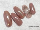 マグネット花柄シールネイル