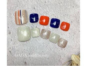 ガガ ネイルアンドビューティー(GAGA)/Foot定額7100円
