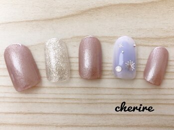 シェリール 北千住(Cherire)/ワンポイント冬チークネイル☆