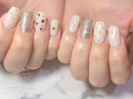 大人のハートネイル♪