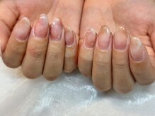 リル シャイン ネイル 上新庄店(lil shine.nail)/桃ネイル　¥7700