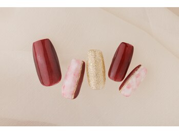 エムスラッシュネイル 本牧店(M SLASH)/ボルドーネイル♪