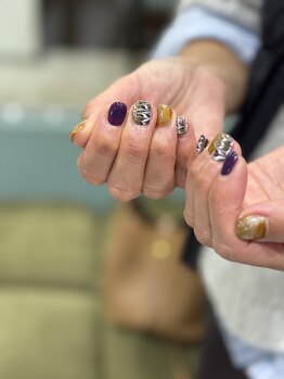 モツヲネイル(motsu.O! NAIL)/ピーコック×和風デザイン