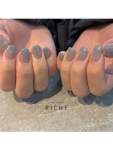 リッシュ(RICHE)/ブルーグレー×フラッシュラメ