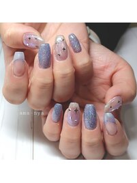 星キラキラネイル