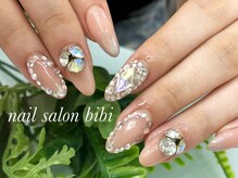 ネイルサロン ビビ(bibi)/ラメとシェルでグラデーション