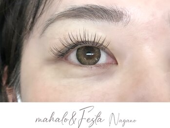 マハロ アンド フェスタ 長野店(mahalo&Festa)/マツエク フラットブラウン100本