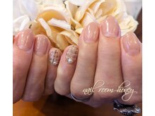 ハニー(honey)/ワンポイントツィードネイル♪