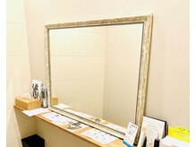 ロウ ボーテ(ROW beaute)の雰囲気（お手入れ後ヘアやメイクを整えるスペースがございます）