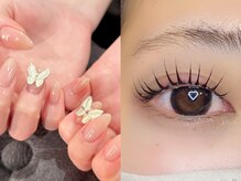 フェイシャル・ネイル・まつげ同時施術、同日予約ok！トータルサロンだからこそできる1日完結美容♪