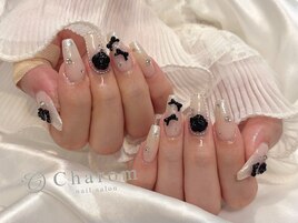 黒バラネイル
