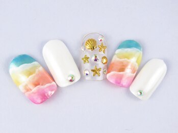 まつげアンドネイル ディアマンローズ(DIAMANT ROSE)/カラフルネイル・90分6930円