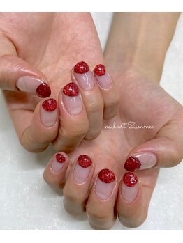 ネイルアート ジマー/クリアニュアンスコース¥6990