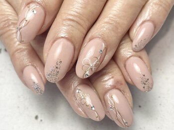 ヘアーアンドネイル ルシア(Hair&Nail Lucia)/持ち込みデザイン！水引きネイル