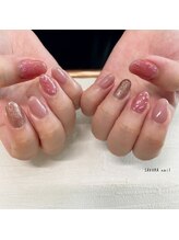 サクラネイル(SAKURA nail)/ピンクレオパード