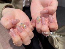 オーシャンネイル 金山店(Ocean Nail)/#ビジューネイル