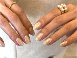 ガラスミラーネイル