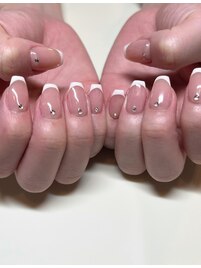 ちゅるちゅるフレンチネイル