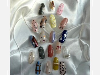 ネイルサロン エルフィン(Nail salon elfin)の写真/定額ネイルリニューアル★幅広いデザインから選べます♪毎月雰囲気を変えて楽しめるお得な定額メニュー◎